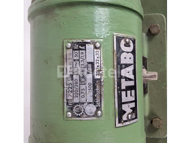 Metabo dubbelle slijpmachine 380v 0.75kw - afbeelding 8 van  8