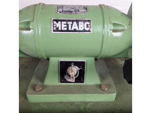Metabo dubbelle slijpmachine 380v 0.75kw - afbeelding 5 van  8