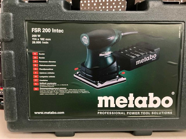 Metabo fsr 200 intec vlakschuurmachine (5x) - afbeelding 2 van  2