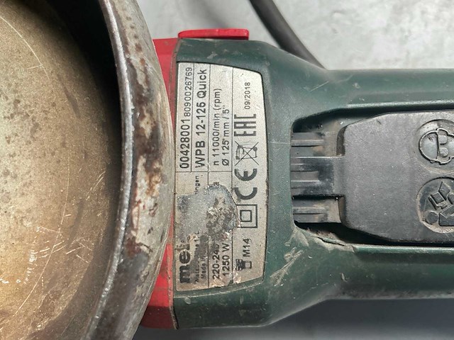 Metabo haakse slijpmachine (2x) - afbeelding 5 van  8