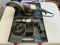 Metabo haakse slijpmachine + boormachine (2x) - afbeelding 1 van  3