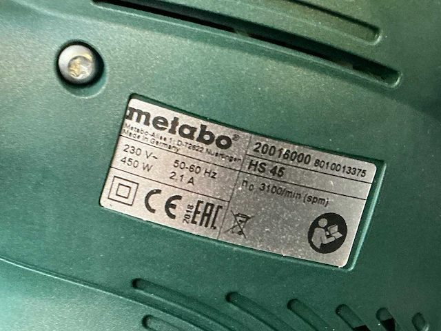 Metabo hs 45 heggenschaar - afbeelding 3 van  3