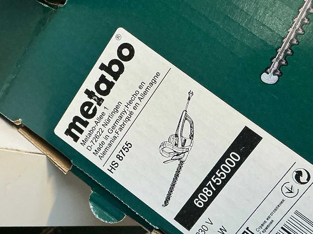 Metabo hs 8755 heggenschaar - afbeelding 3 van  3