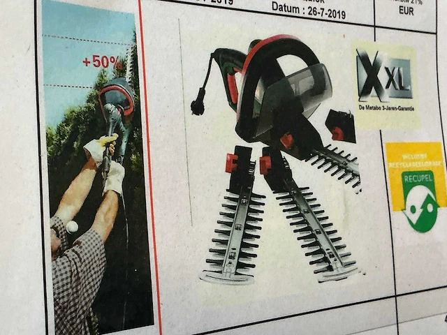 Metabo hs 8865 quick heggenschaar - afbeelding 3 van  4