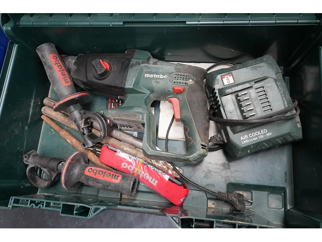 Metabo kha 18 ltx accu-boorhamer met lader en toebehoren - afbeelding 1 van  4