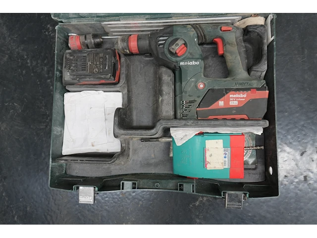 Metabo kha 36 ltx accu-boorhamer met 36v accu - afbeelding 1 van  6