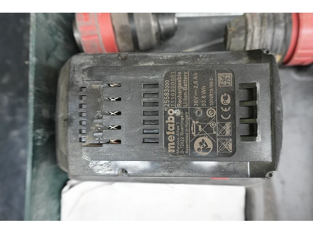 Metabo kha 36 ltx accu-boorhamer met 36v accu - afbeelding 6 van  6