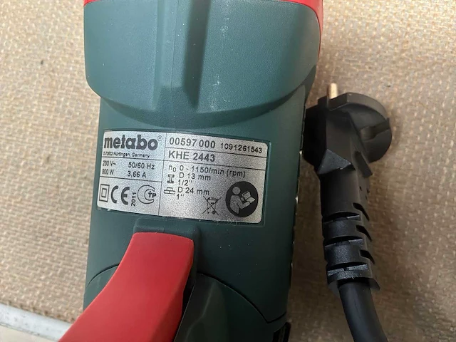 Metabo khe 2443 combihamer - afbeelding 6 van  6