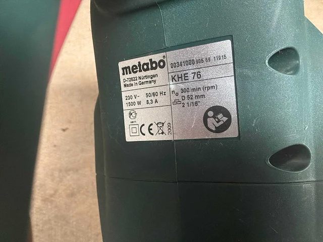 Metabo khe 76 boorhamer - afbeelding 6 van  6