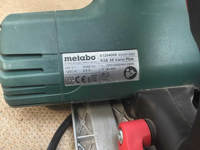 Metabo kse 55 vario plus handcirkelzaag - afbeelding 5 van  5