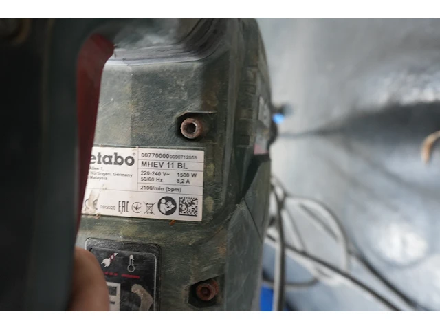 Metabo mhev 11 bl brushless combi- en breekhamer - afbeelding 2 van  3