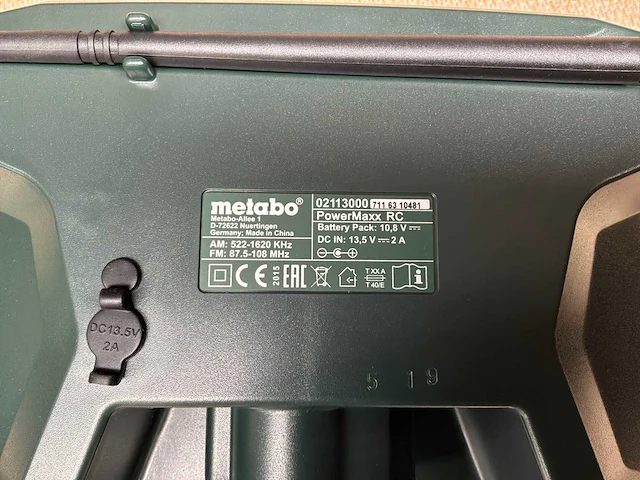 Metabo powermaxx rc accu bouwplaatsradio (2x) - afbeelding 2 van  7
