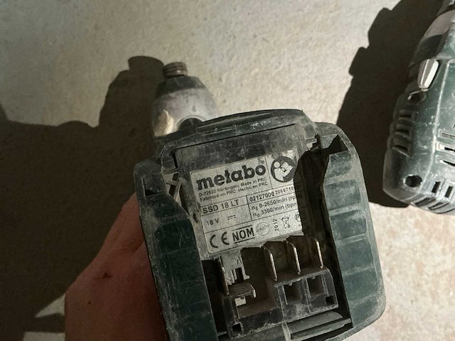 Metabo sb16ltx + ssd18lt schroefmachine - afbeelding 5 van  7