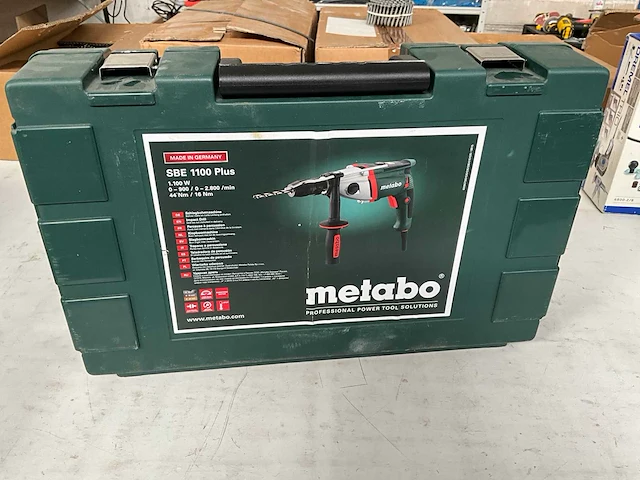 Metabo sbe 1100 plus klopboormachine met koffer - afbeelding 1 van  3