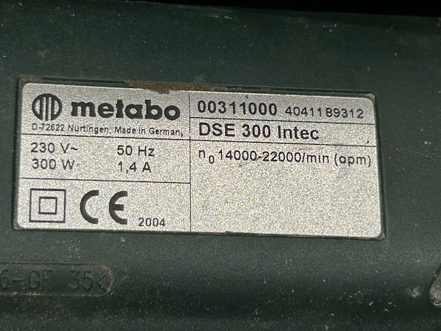 Metabo schuurmachine - afbeelding 2 van  2