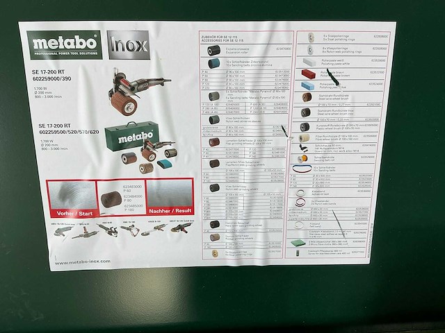 Metabo se 17-200rt satineermachine - afbeelding 6 van  9