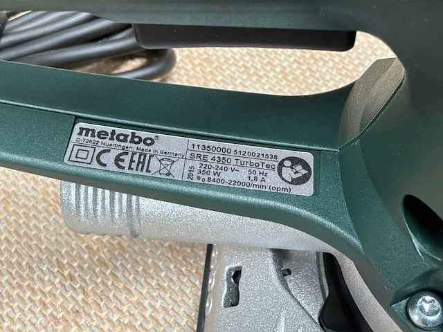 Metabo sre 4350 turbotec vlakschuurmachine - afbeelding 4 van  7