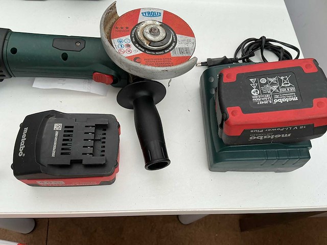 Metabo ssw 18 lt + w 18 ltx 125 haakse slijper + slagmoersleutel - afbeelding 2 van  2