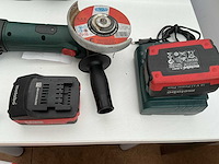 Metabo ssw 18 lt + w 18 ltx 125 haakse slijper + slagmoersleutel - afbeelding 2 van  2
