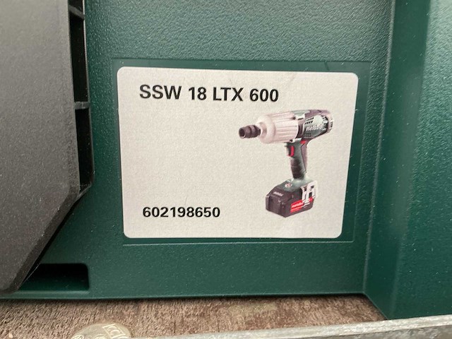 Metabo ssw 18 ltx 600 accu slagmoersleutel - afbeelding 2 van  2