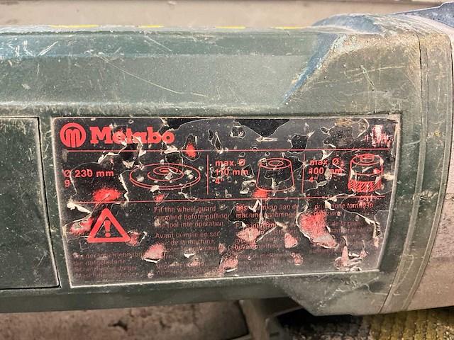Metabo w 2531 x haakse slijpmachine - afbeelding 2 van  4