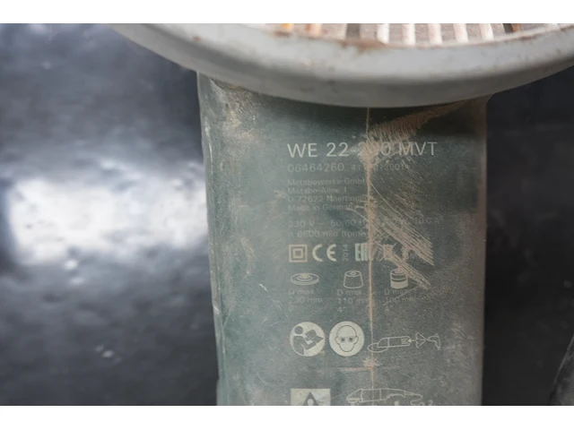 Metabo we 22-230 mvt haakse slijper 230 mm met diamantschijf - afbeelding 5 van  5