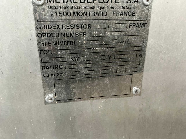 Metal deploye gridex n elektrische weerstand - afbeelding 2 van  2