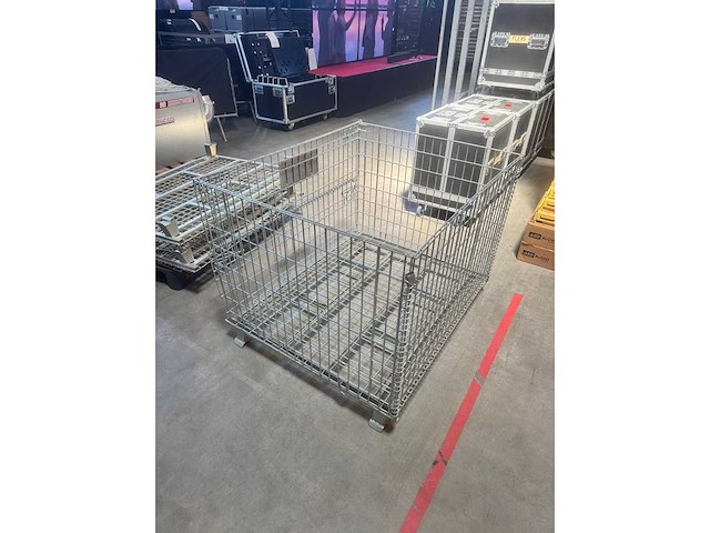 Metal storage cages/ gitterbox - set of 3 - afbeelding 2 van  3