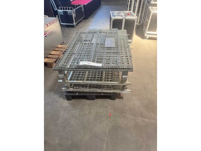 Metal storage cages/ gitterbox - set of 3 - afbeelding 3 van  3