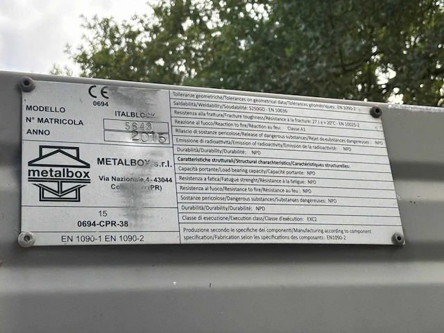 Metalbox sanitaire container - afbeelding 3 van  13