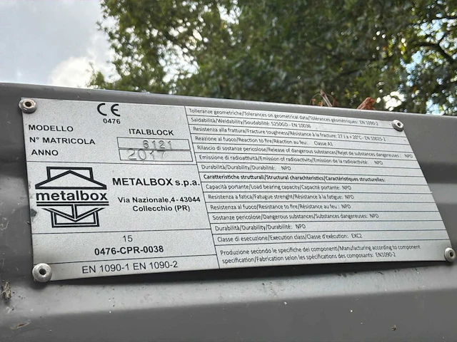 Metalbox sanitaire container - afbeelding 9 van  11