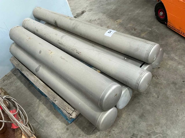 Metalen aanrijdpaal (7x) - afbeelding 1 van  3