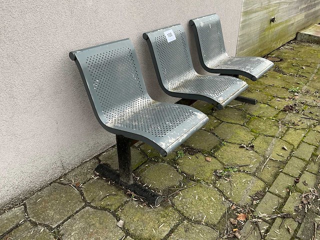 Metalen bank (3x) - afbeelding 2 van  8