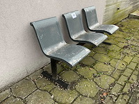 Metalen bank (3x) - afbeelding 2 van  8