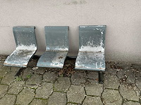 Metalen bank (3x) - afbeelding 4 van  8