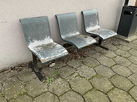 Metalen bank (3x) - afbeelding 5 van  8