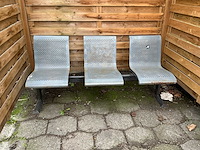 Metalen bank (3x) - afbeelding 6 van  8