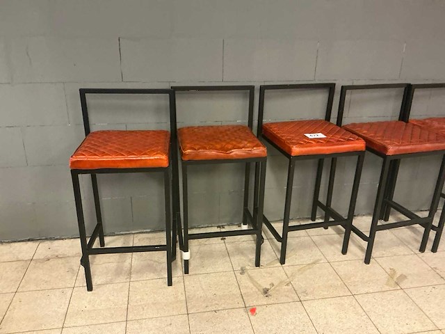 Metalen barkruk (6x) - afbeelding 2 van  3
