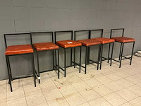Metalen barkruk (6x) - afbeelding 1 van  3