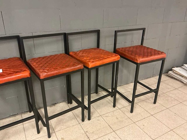 Metalen barkruk (6x) - afbeelding 3 van  3