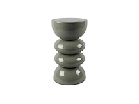 Metalen bijzettafel - glanzend khaki - afbeelding 2 van  5
