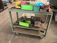 Metalen bijzettafel/werkkar (2x) - afbeelding 4 van  6