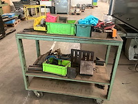 Metalen bijzettafel/werkkar (2x) - afbeelding 5 van  6