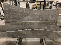 Metalen bok met marmer tandur grey - afbeelding 3 van  4