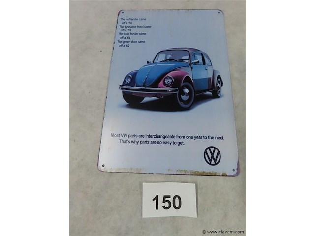 Metalen bord 1 stuk - afbeelding 1 van  2