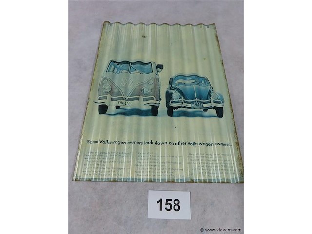 Metalen bord 1 stuk - afbeelding 1 van  2