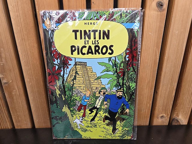 Metalen bord tintin - afbeelding 1 van  2