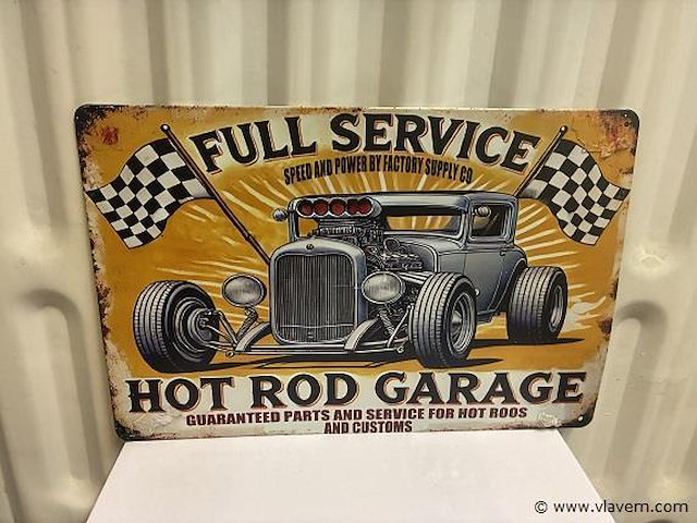 Metalen bord - afbeelding 1 van  1