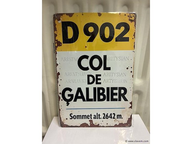 Metalen bord - afbeelding 1 van  1