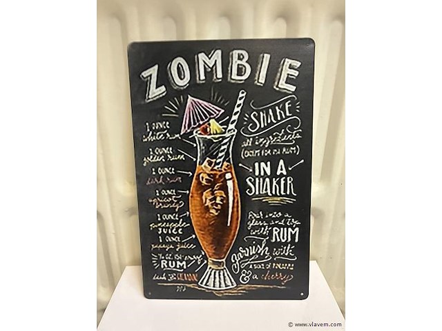 Metalen bord - afbeelding 1 van  1